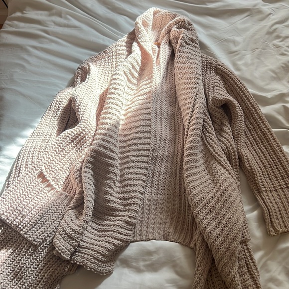 Sabo Skirt Cozy Tan Cardigan - Picture 3 of 3